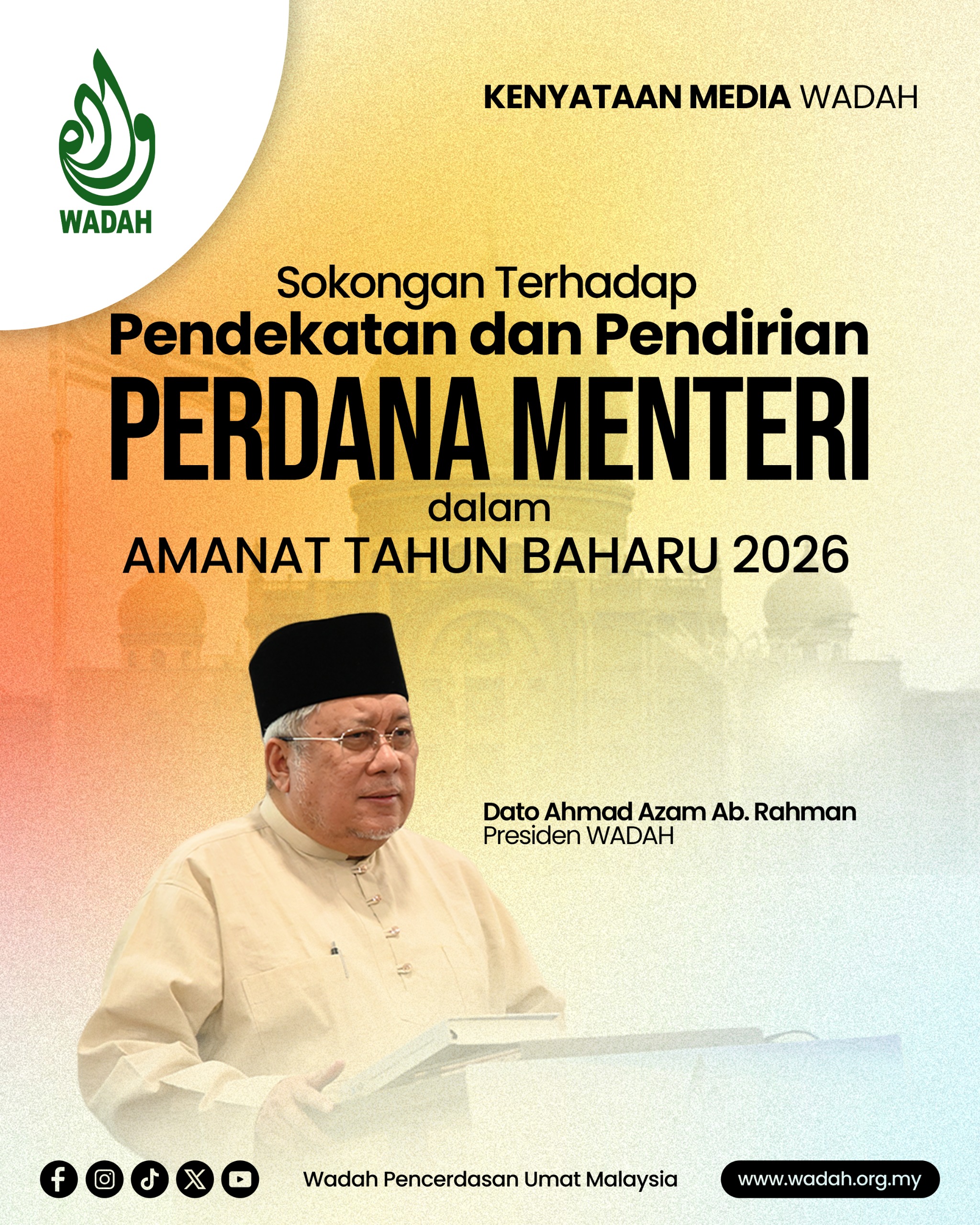 amanat perdana menteri 2026